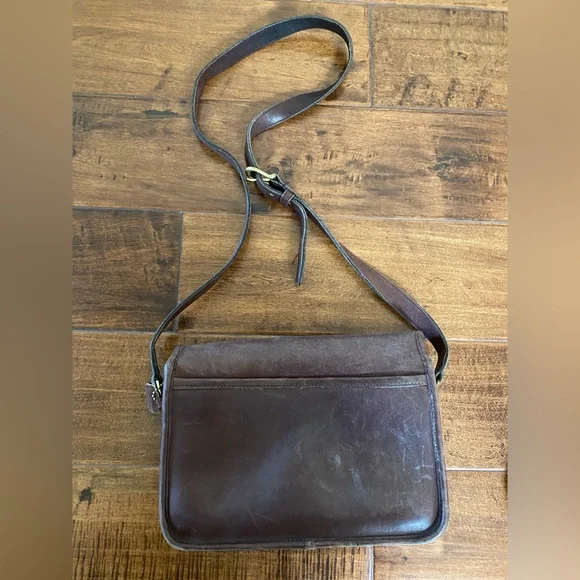 Vintage Coach Rich Brown City Bag - Picture 2 of 4